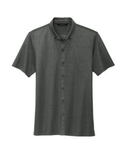 MERCER+METTLE Stretch Pique Full-Button Polo